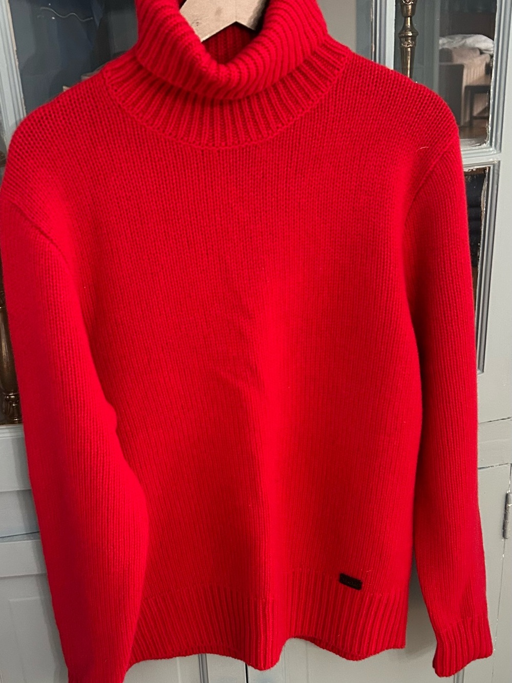 NWOT Polo by Ralph Lauren Mens Red Turtleneck Sweater Size L